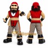 Red Pirate Mascot Costume for School Events Red Pirate Mascot Costume for School Events