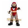 Red Pirate Mascot Costume for School Events Red Pirate Mascot Costume for School Events