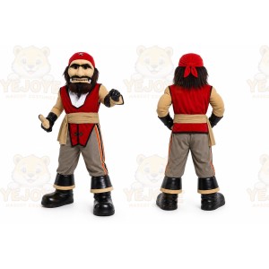 Red Pirate Mascot Costume for School Events