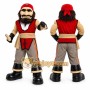 Red Pirate Mascot Costume for School Events