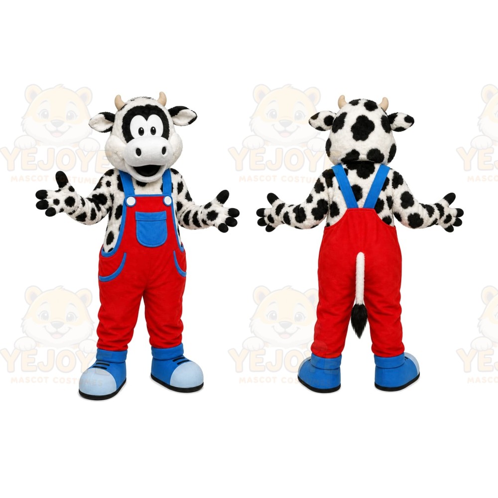 White Cow Mascot Costume for Events and Promotions
