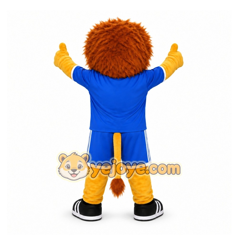 Blue Lion Mascot Costume for Sports Events Blue Lion Mascot Costume for Sports Events