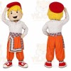 Orange Boy Mascot Costume for Events and Promotions