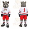 Gray Mouse Mascot Costume for Sports Events