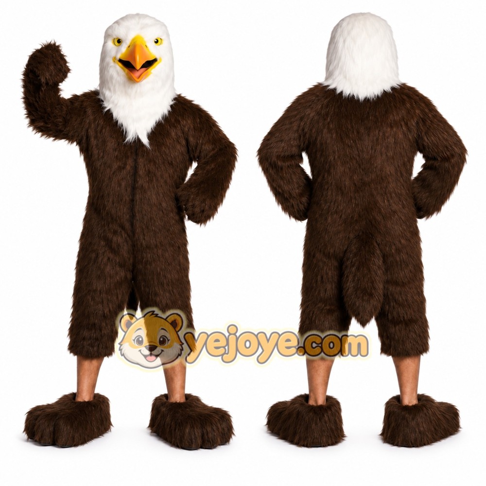 Brown Eagle Mascot Costume for Events and Promotions Brown Eagle Mascot Costume for Events and Promotions