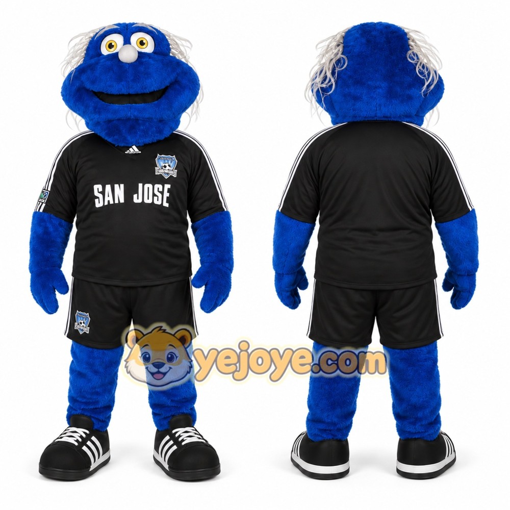 Blue Monster Mascot Costume for Sports Events Blue Monster Mascot Costume for Sports Events