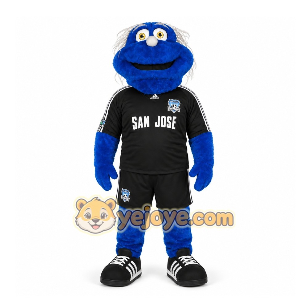 Blue Monster Mascot Costume for Sports Events Blue Monster Mascot Costume for Sports Events