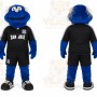 Blue Monster Mascot Costume for Sports Events