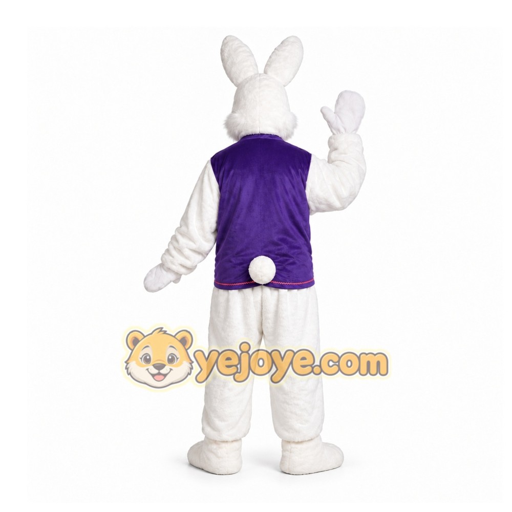 White Rabbit Mascot Costume for Holiday Events White Rabbit Mascot Costume for Holiday Events