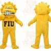 Yellow Monster Mascot Costume for Sports Events