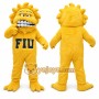Yellow Monster Mascot Costume for Sports Events