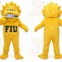 Yellow Monster Mascot Costume for Sports Events