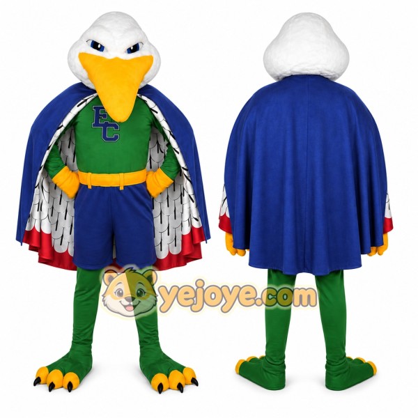 Green Eagle Mascot Costume for School Events