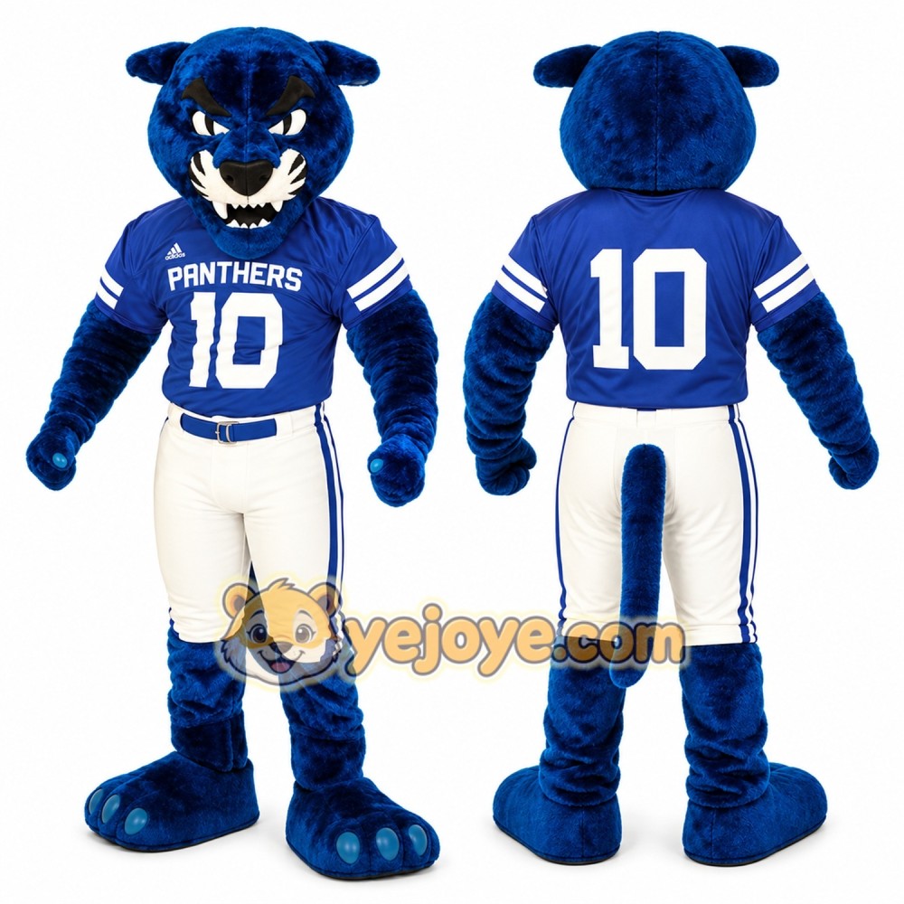 Blue Panther Mascot Costume for Sports Events Blue Panther Mascot Costume for Sports Events