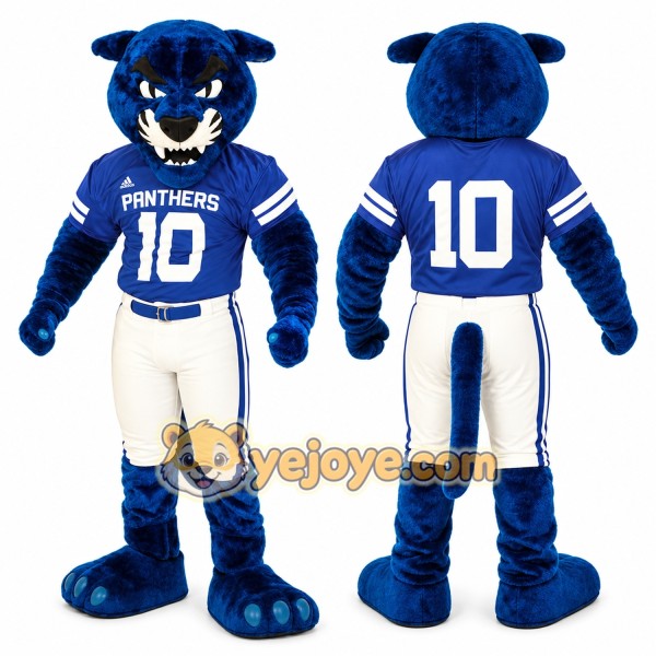 Blue Panther Mascot Costume for Sports Events
