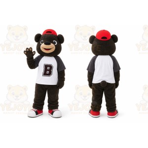 Black Bear Mascot Costume for Sports Events
