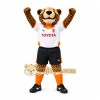 Brown Leopard Mascot Costume for Sports Events Brown Leopard Mascot Costume for Sports Events