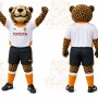 Brown Leopard Mascot Costume for Sports Events