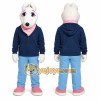 White Mouse Mascot Costume for Children's Events