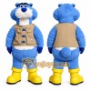 Blue Bear Mascot Costume for Events and Promotions