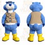 Blue Bear Mascot Costume for Events and Promotions