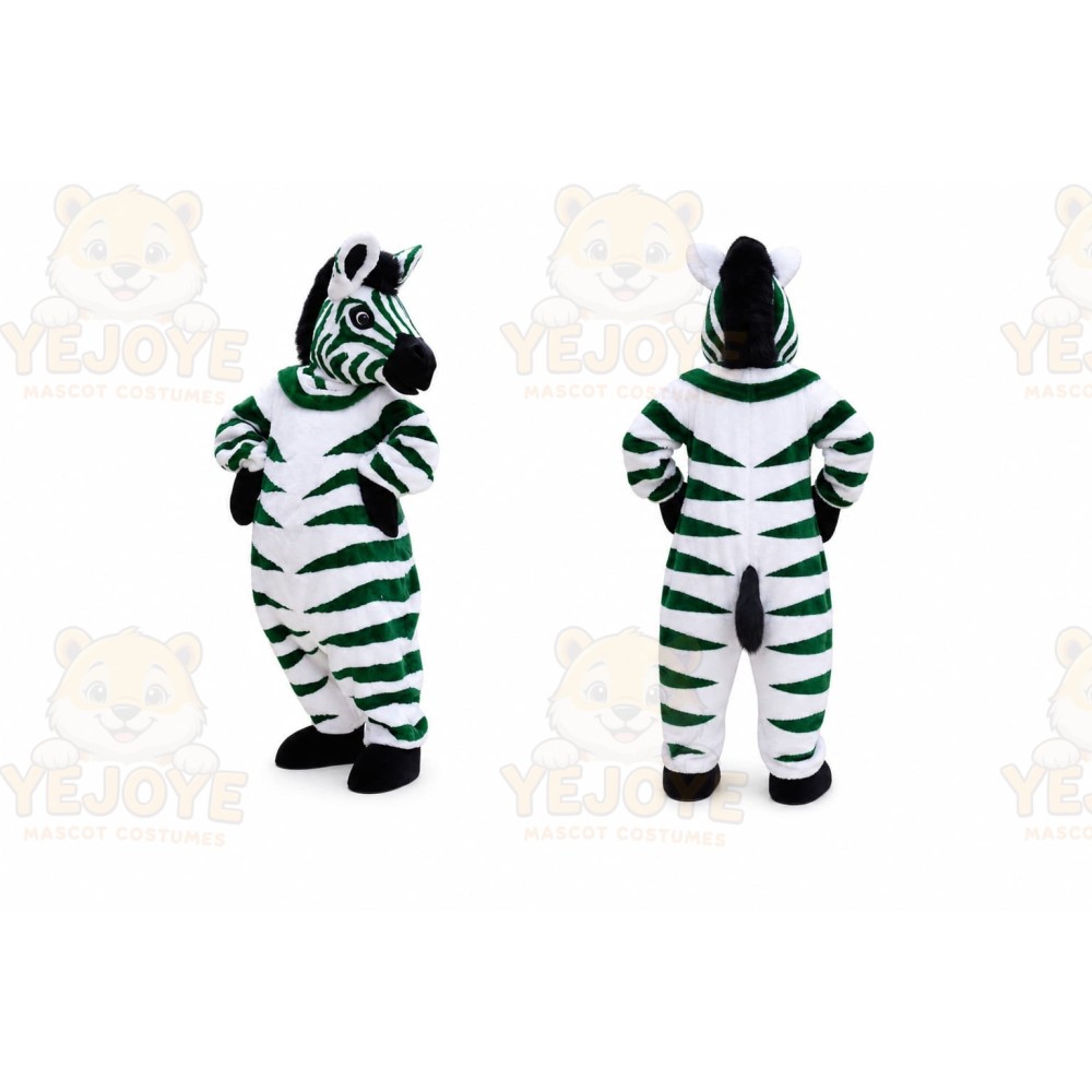 White Zebra Mascot Costume for Events and Promotions