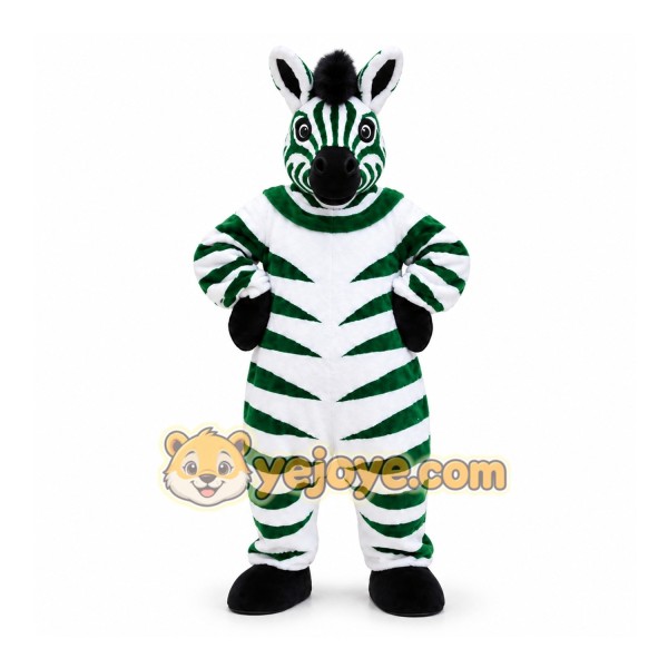 White Zebra Mascot Costume for Events and Promotions