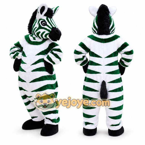 White Zebra Mascot Costume for Events and Promotions