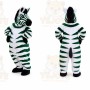 White Zebra Mascot Costume for Events and Promotions