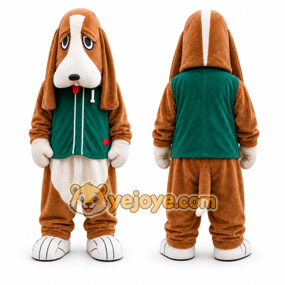 Brown Dog Mascot Costume for Children's Events Brown Dog Mascot Costume for Children's Events