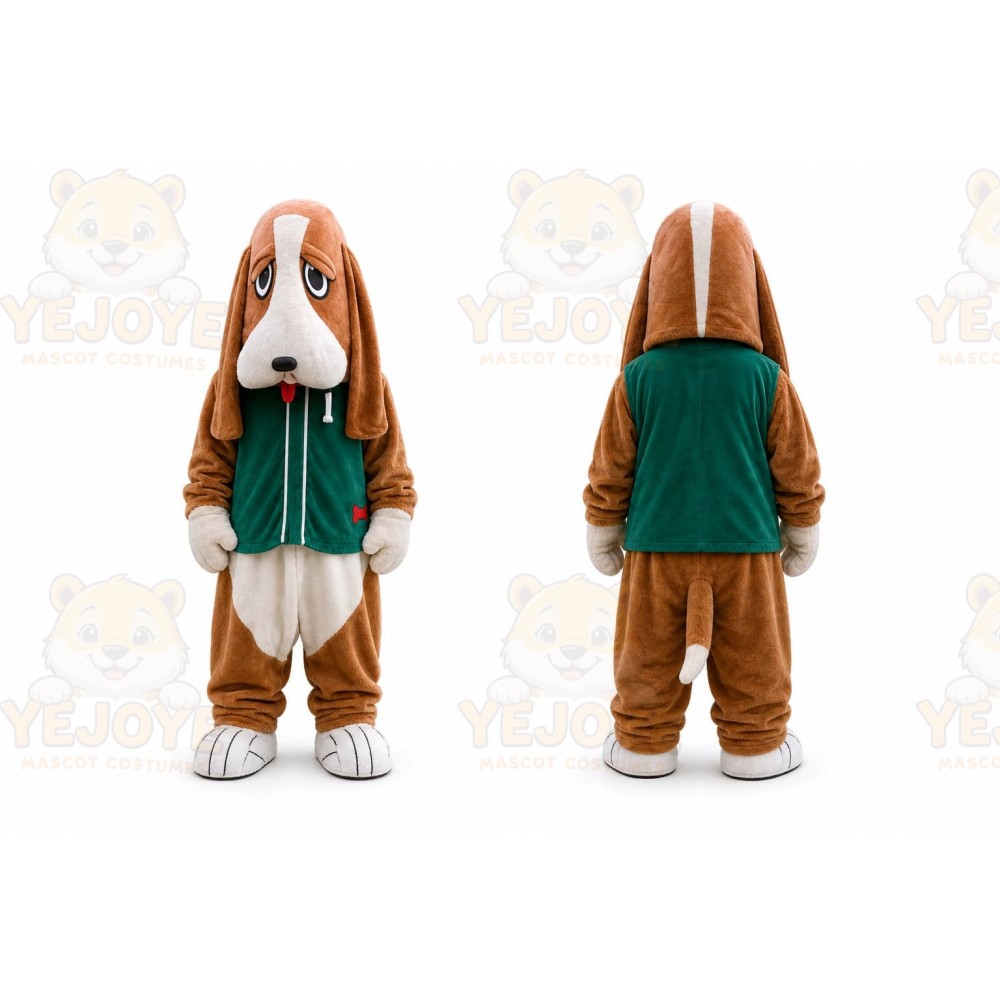 Brown Dog Mascot Costume for Children's Events