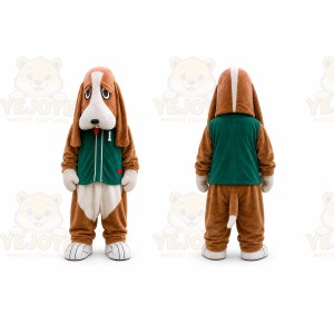 Brown Dog Mascot Costume for Children's Events