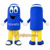 Blue Can Mascot Costume for Corporate Events
