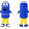 Blue Can Mascot Costume for Corporate Events