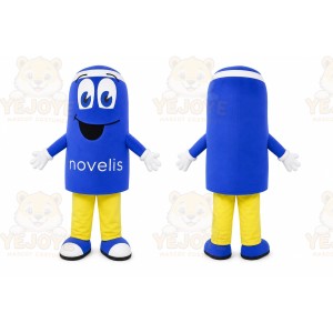 Blue Can Mascot Costume for Corporate Events