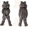 Gray Bulldog Mascot Costume for Events and Promotions