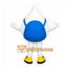White Water Drop Mascot Costume for Events and Promotions White Water Drop Mascot Costume for Events and Promotions