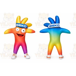 Orange Starfish Mascot Costume for Events and Promotions