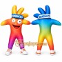 Orange Starfish Mascot Costume for Events and Promotions