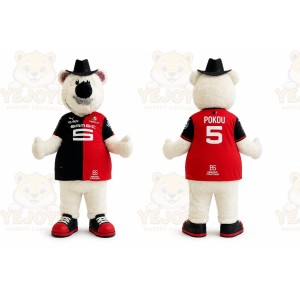 White Polar Bear Mascot Costume for Sports Events