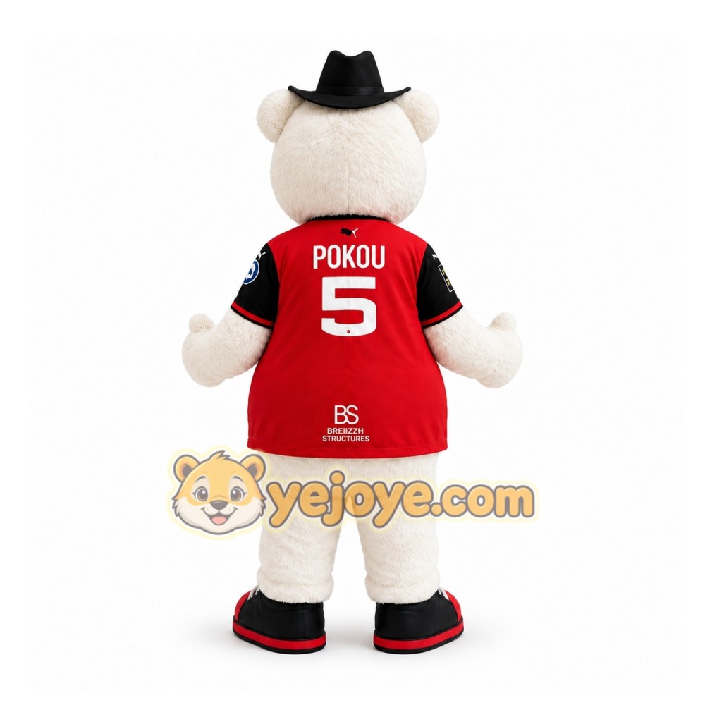 White Polar Bear Mascot Costume for Sports Events White Polar Bear Mascot Costume for Sports Events
