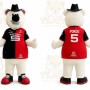 White Polar Bear Mascot Costume for Sports Events