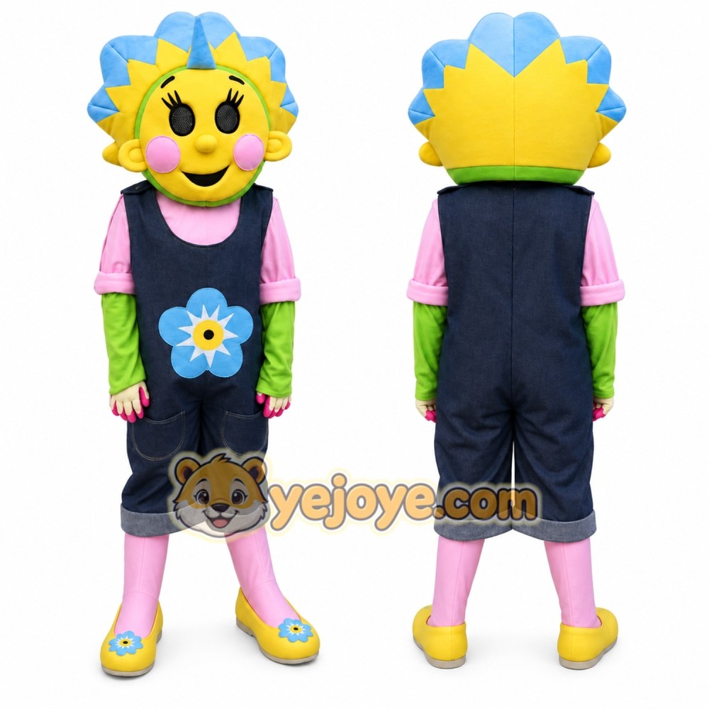 Yellow Flower Mascot Costume for Events and Promotions Yellow Flower Mascot Costume for Events and Promotions