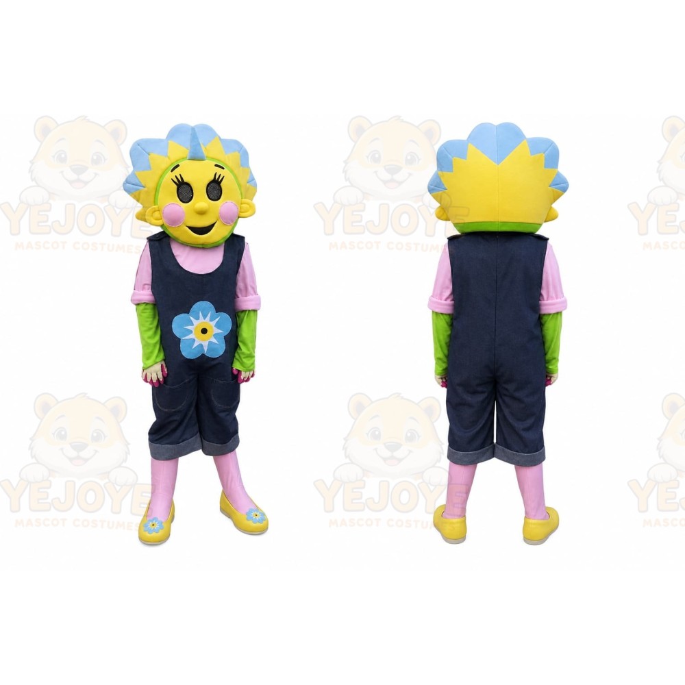 Yellow Flower Mascot Costume for Events and Promotions