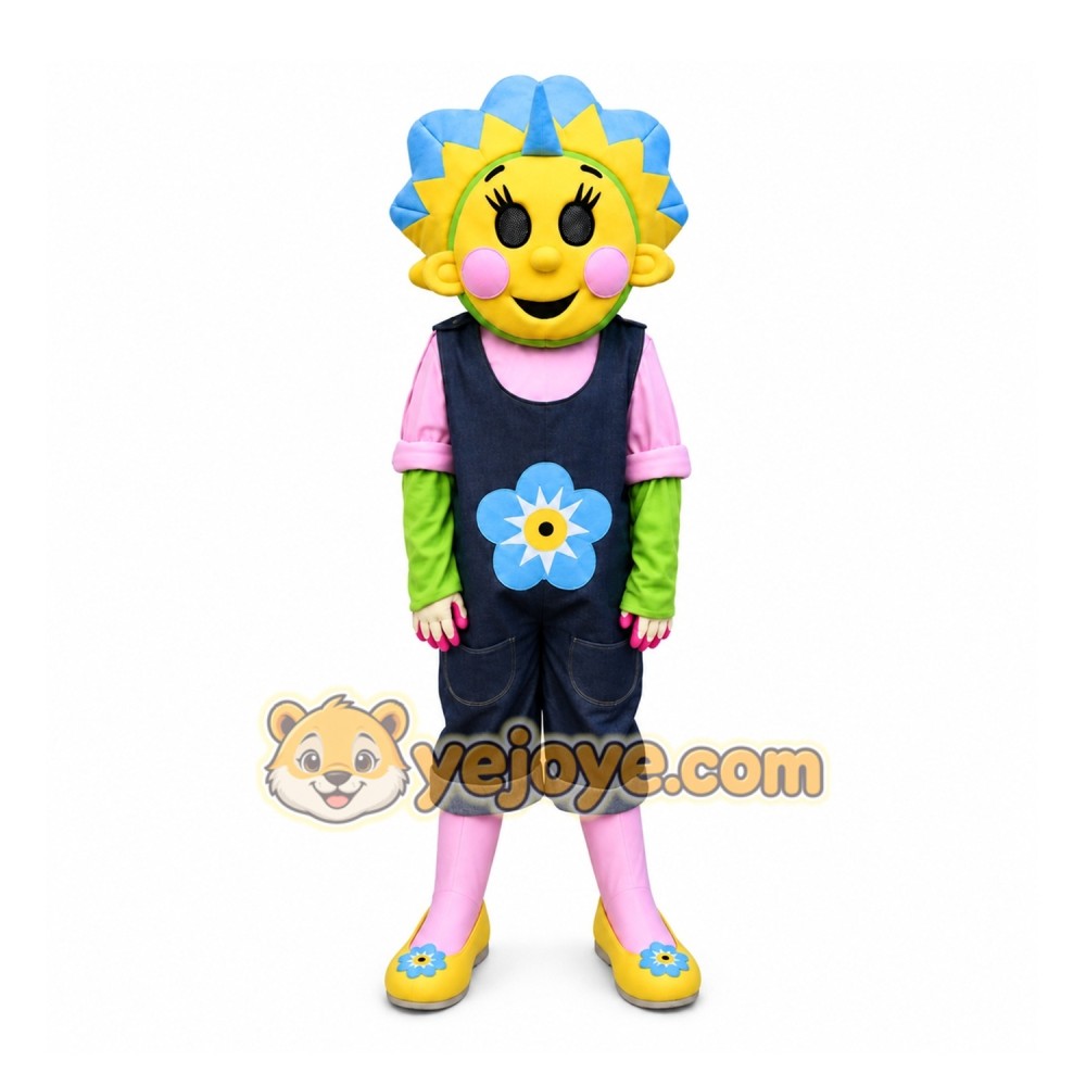 Yellow Flower Mascot Costume for Events and Promotions Yellow Flower Mascot Costume for Events and Promotions