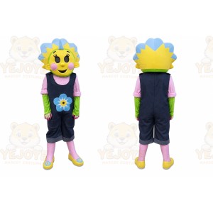Yellow Flower Mascot Costume for Events and Promotions