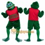 Green Frog Mascot Costume for Events and Promotions
