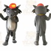 Gray Wolf Mascot Costume for Events and Promotions