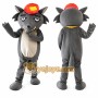 Gray Wolf Mascot Costume for Events and Promotions