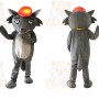 Gray Wolf Mascot Costume for Events and Promotions